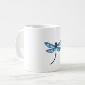 Snowflake Dragonfly Spirit Kaffeetasse (Vorderseite Links)