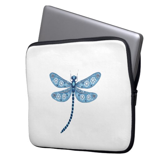 Snowflake Dragonfly Spirit Laptopschutzhülle (Vorderseite Links)