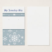 Snowflake-Earring-Karten (Vorne & Hinten)
