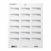 Snowflake Edge Holiday-Geschenksiegel Adressaufkleber (Vorne)