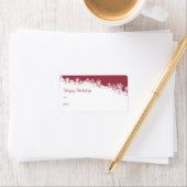 Snowflake Edge Holiday-Geschenksiegel Adressaufkleber (Insitu)