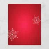 Snowflake Elegance Wedding Menu (Rückseite)