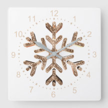 Snowflake Elegant Gold and White Christmas