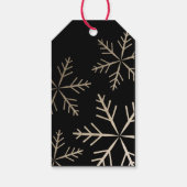 Snowflake Elegante Imitat Geschenkanhänger (Rückseite)