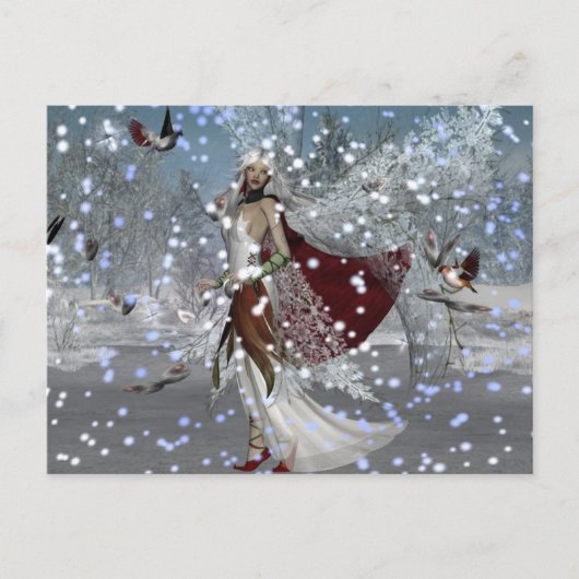 Snowflake Fae Postkarte (Vorderseite)