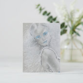 Snowflake Fairy Postcard Postkarte (Stehend Vorderseite)