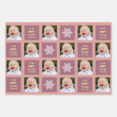 Snowflake Favoriten Weihnachten 2 Foto. Geschenkpapier Set (Vorderseite 2)