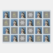 Snowflake Favoriten Weihnachten 2 Foto. Geschenkpapier Set (Vorderseite)