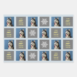 Snowflake Favoriten Weihnachten 2 Foto. Geschenkpapier Set