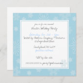 Snowflake Feiertage Einladungen (Vorne/Hinten)