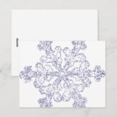 Snowflake Feiertagskarte (Vorne/Hinten)