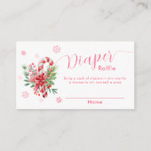 Snowflake Festive Candy Books For Baby Shower  Begleitkarte (Vorderseite)