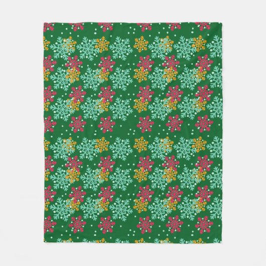 Snowflake Fleece Blanket (Vorderseite)