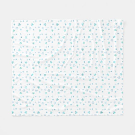 Snowflake Fleece Blanket (Vorderseite (Horizontal))