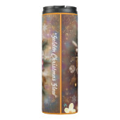 "Snowflake Floral Design" Thermosbecher (Rückseite)