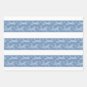 Snowflake Flugzeug auf blau. Umhüllungspapierblätt Geschenkpapier Set (Vorderseite)