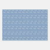 Snowflake-Flugzeug in blau - Geschenkpapier Set (Vorderseite 3)