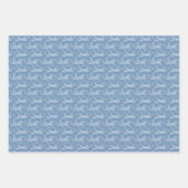 Snowflake-Flugzeug in blau - Geschenkpapier Set (Vorderseite 2)