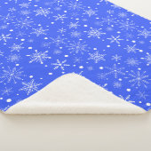 Snowflake Flurry Sherpa Blanket Sherpadecke (3/4)