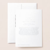 Snowflake Foil Card Folienkarte (Rückseite mit Umschlag)