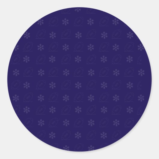 Snowflake Football Sticker (Vorderseite)