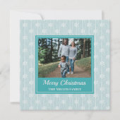 Snowflake-Foto Feiertagskarte (Vorderseite)