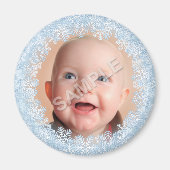Snowflake Foto Frame Magnet (Vorne)