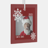 Snowflake Foto Ornament (Vorderseite Rechts)