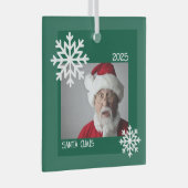 Snowflake Foto Ornament (Vorderseite Rechts)