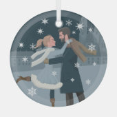 Snowflake Foto Ornament - Personalisiert Keepake (Vorderseite)