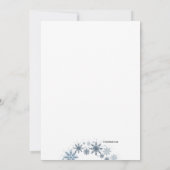 Snowflake Foto Schwangerschaft Ankündigung (Rückseite)