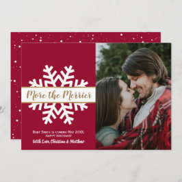 Snowflake Foto Weihnachtsfeiertage Ankündigung