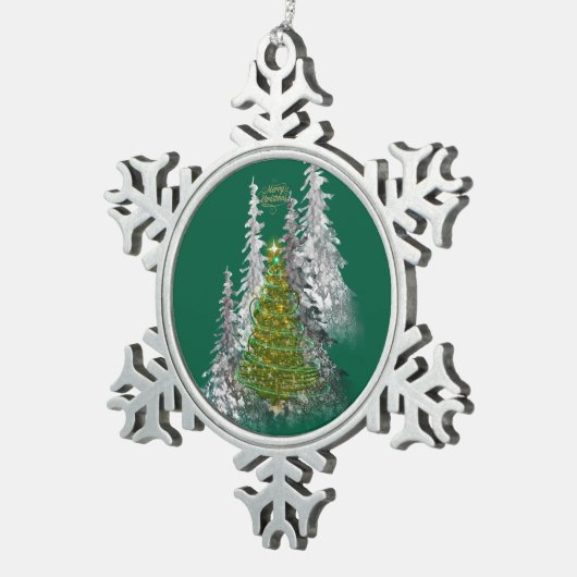 Snowflake Framed Ornament (Rechts)