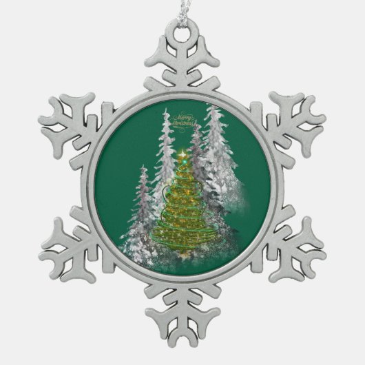 Snowflake Framed Ornament (Vorderseite)