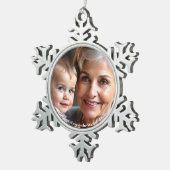Snowflake Framed Personized Photo Ornament (Rechts)