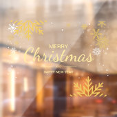 Snowflake frohe Weihnachten Neujahr Business Holid Fensteraufkleber (Blatt 2)