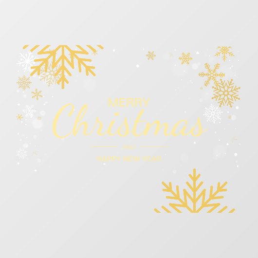 Snowflake frohe Weihnachten Neujahr Business Holid Fensteraufkleber (Blatt)
