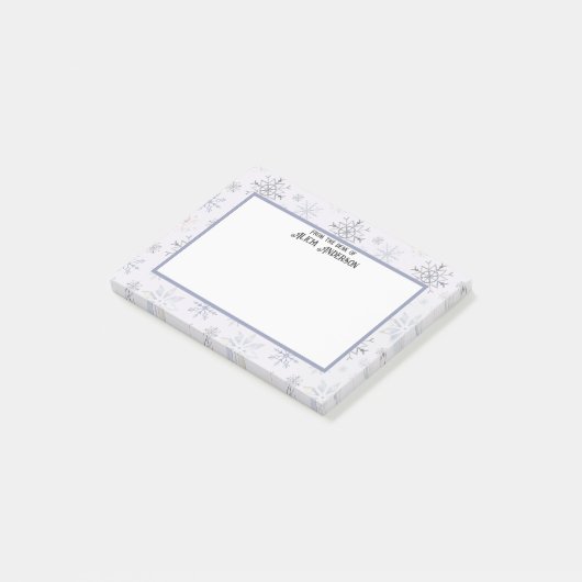 Snowflake Fun Wasserfarbe von der Schreibtisch kle Post-it Klebezettel (angewinkelt)