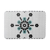 Snowflake Fun Winter Bauernhof Muster Tile Badematte (Vorderseite)