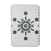 Snowflake Fun Winter Bauernhof Muster Tile Badematte (Vorderseite Vertikal)
