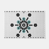 Snowflake Fun Winter Bauernhof Muster Tile Fußmatte (Vorderseite)
