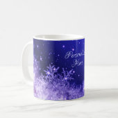 Snowflake-Funkeln-Tasse Kaffeetasse (Vorderseite Links)