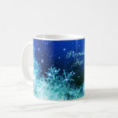 Snowflake-Funkeln-Tasse Kaffeetasse (Vorderseite Links)