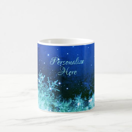 Snowflake-Funkeln-Tasse Kaffeetasse (Mittel)