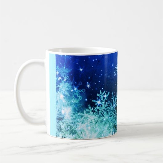 Snowflake-Funkeln-Tasse Kaffeetasse (Links)