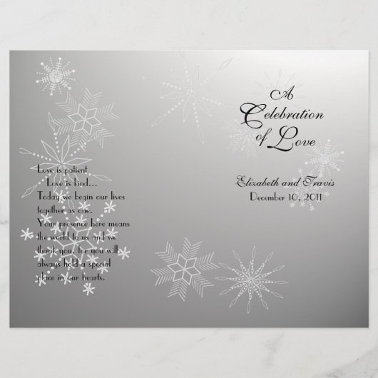 Snowflake Gemis Silver Programm (Vorderseite)
