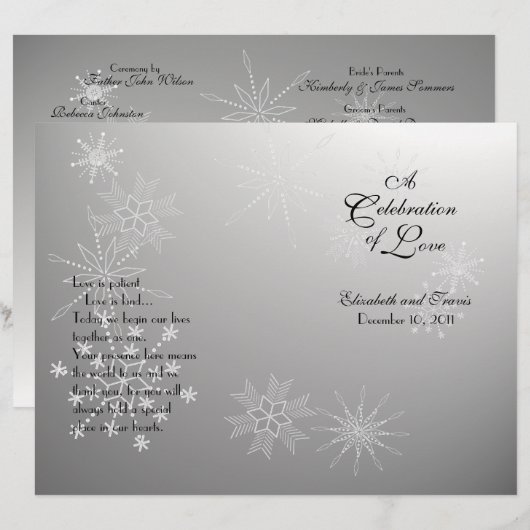 Snowflake Gemis Silver Programm (Vorne/Hinten)