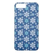 Snowflake Gemustert Blue Case-Mate iPhone Hülle (Rückseite)