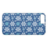 Snowflake Gemustert Blue Case-Mate iPhone Hülle (Rückseite (Horizontal))
