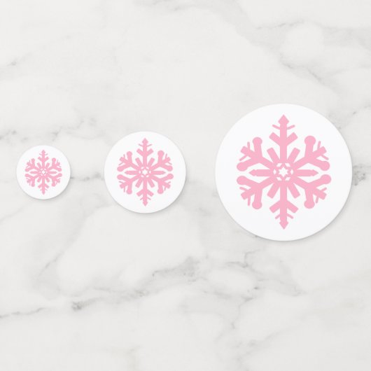Snowflake Gender Reveal Confetti Konfetti (Vorderseiten)
